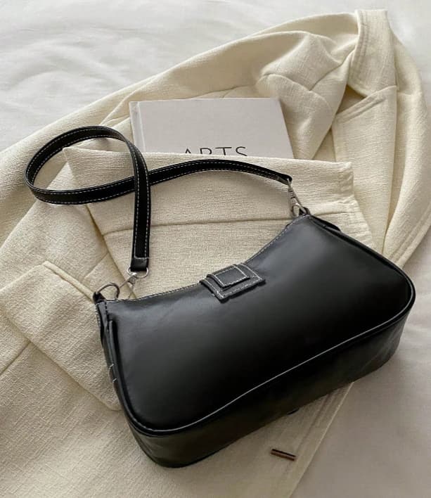 Bolso de hombro casual tipo bandolera para mujer con decoración de estrellas, hebilla y correa ajustable y desmontable - Imagen 3