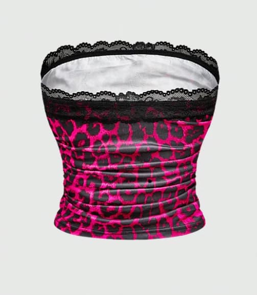 Top corto con estilo Y2K, con estampado de cruz con decoración de rhinestones - Imagen 2