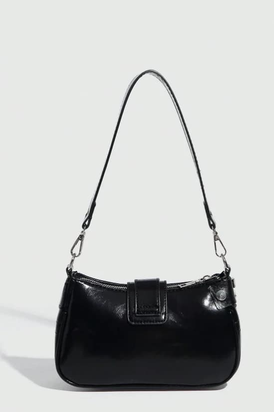 Bolso bandolera cruzado con diseño de estrellas y lunas plateadas - Imagen 3