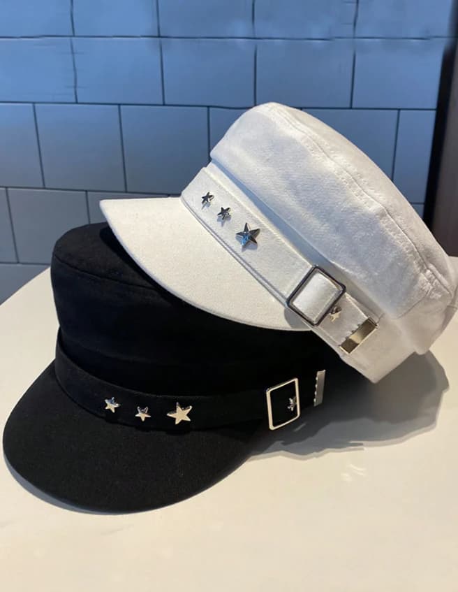Gorra con bordado de estrella - Imagen 1
