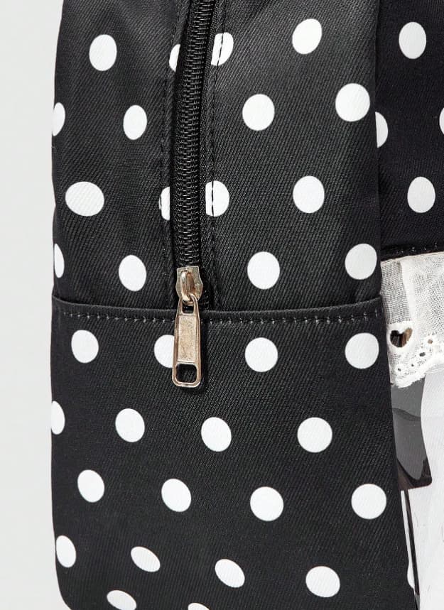 Bolso de mano con estampado de lunares, con notas musicales - Imagen 7