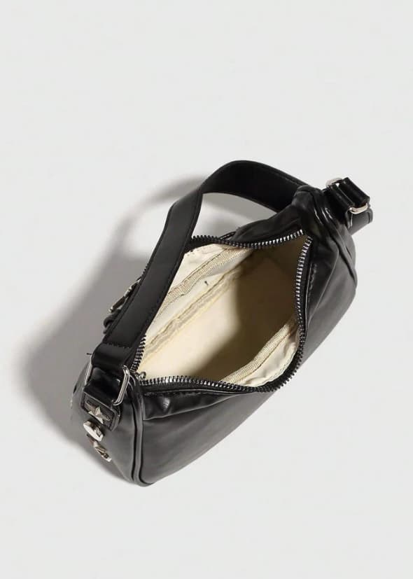 Bolso de hombro estilo hobo con correa para el hombro, estilo Y2K, con decoración de metal - Imagen 4