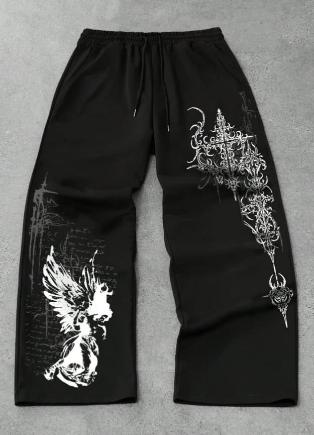 Pantalón jogger oversize cyber sigilism - Imagen 1