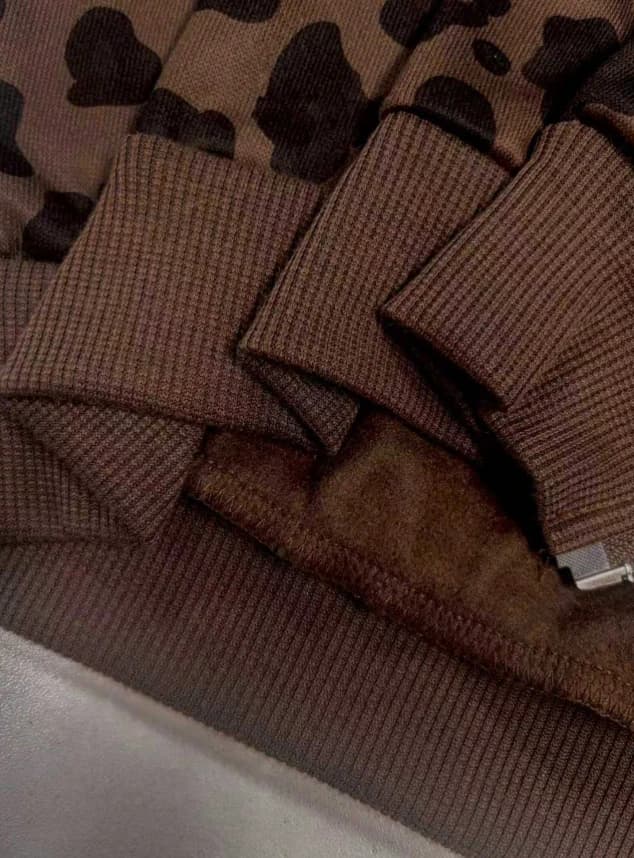 Sudadera con capucha de ajuste holgado y casual con estampado de leopardo - Imagen 4