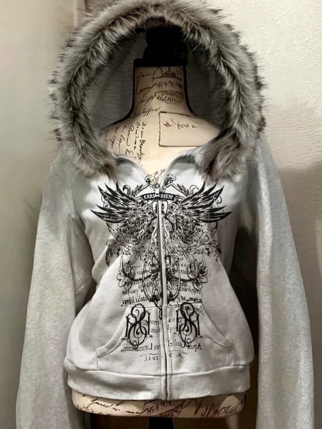 Chaqueta de sudadera corta popular para mujer - Imagen 1
