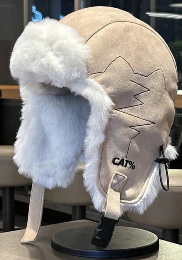 Gorro caqui con orejeras - Imagen 1